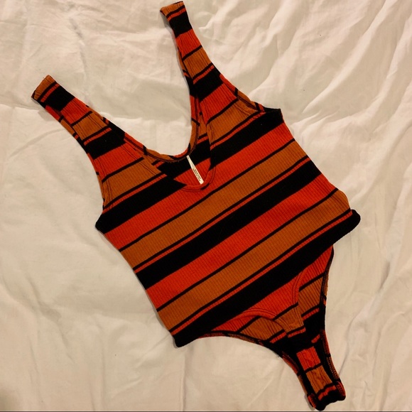 Free People Retro Striped Bodysuit - Picture 4 of 4